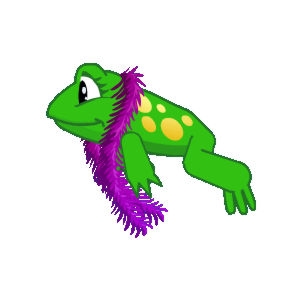 Mardi Gras Frog